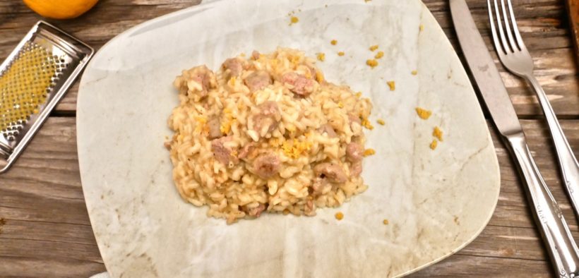 risotto birra e salsiccia