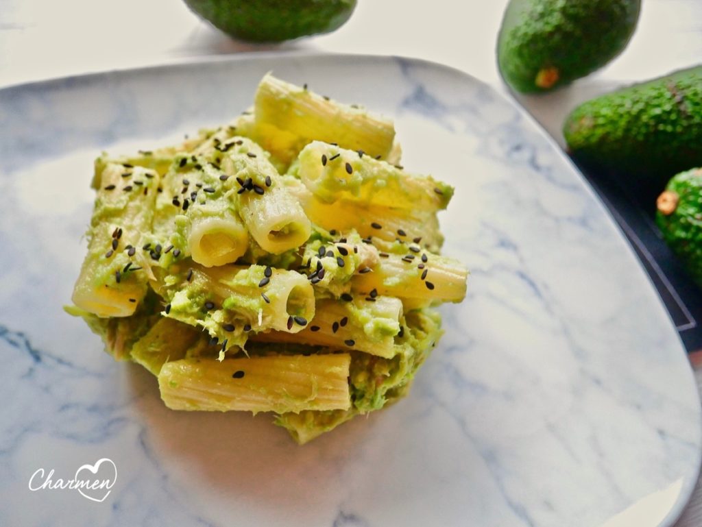 rigatoni tonno e avocado