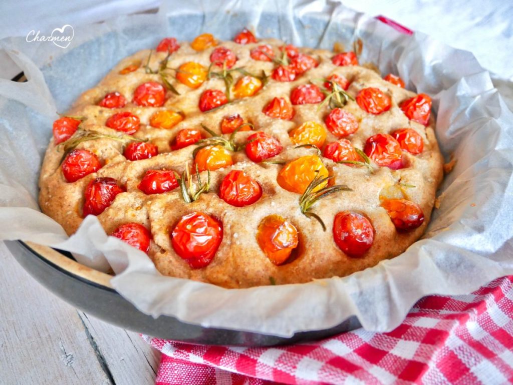 focaccia veloce del Mediterraneo