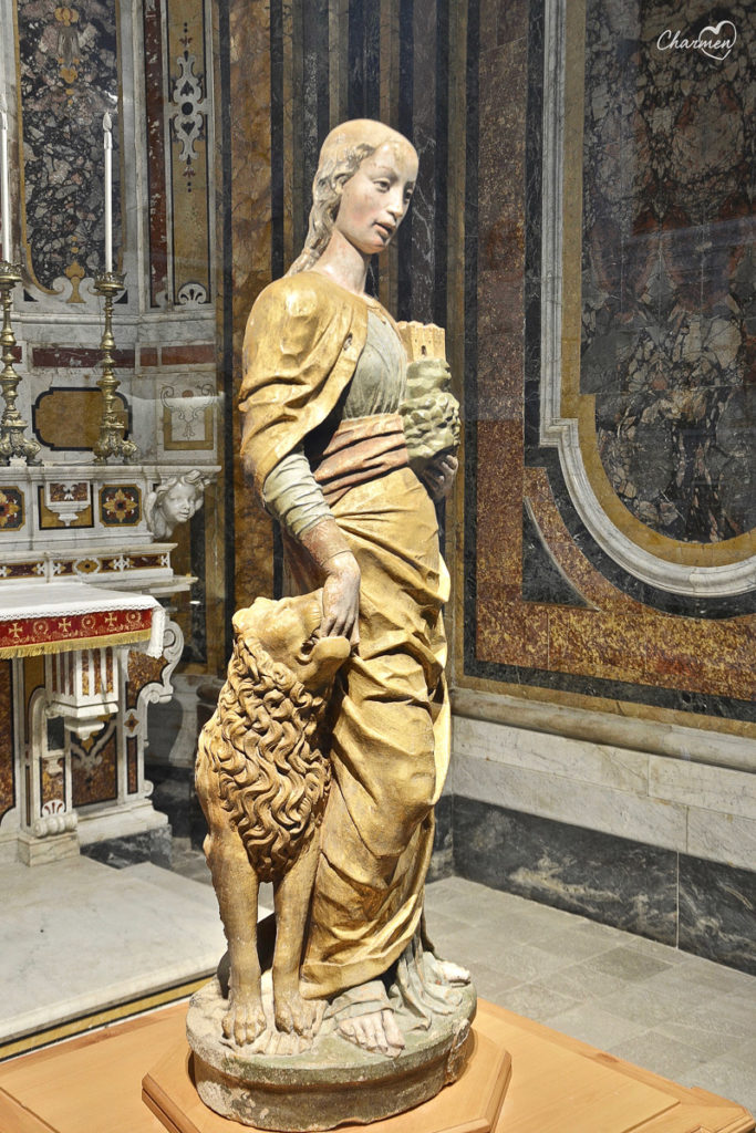 Santa Eufemia, scultura attribuita a Mantegna