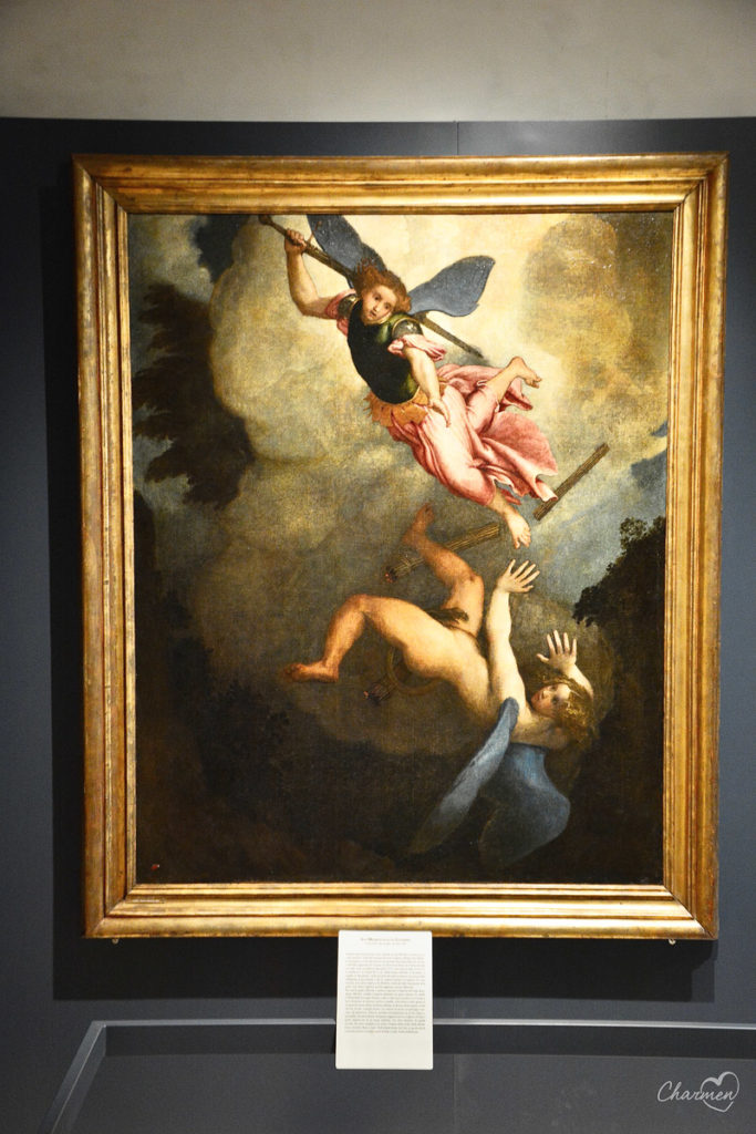 Lorenzo Lotto San Michele caccia Lucifero