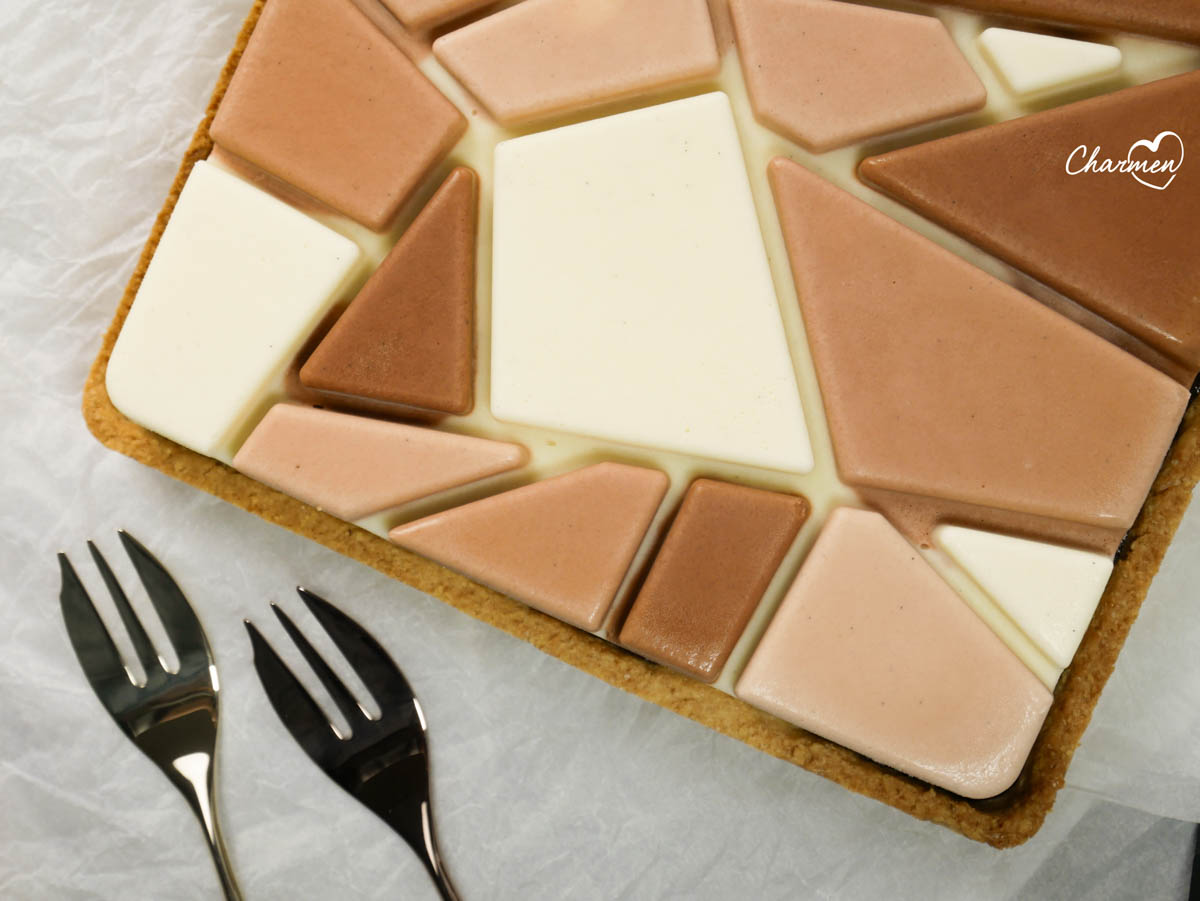 Modern tarte al cocco e cioccolato