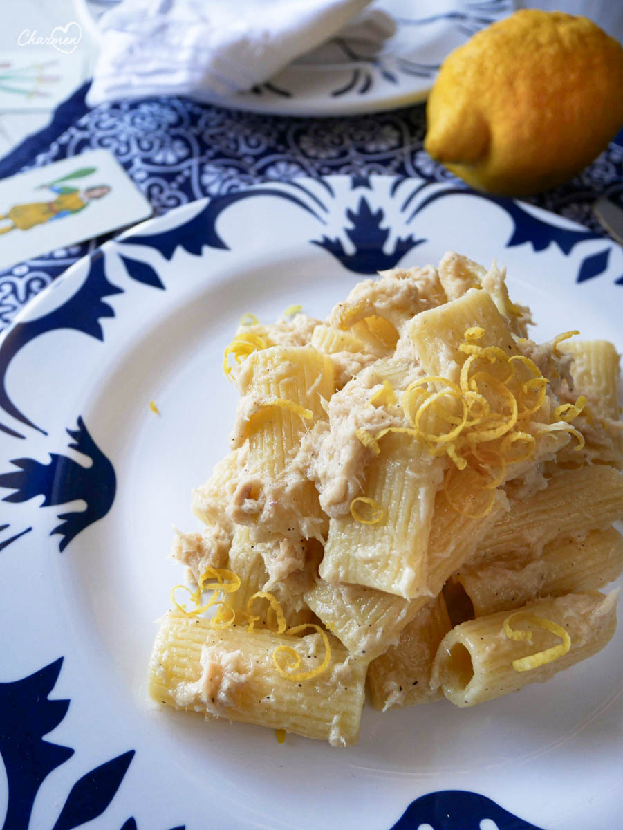 Pasta tonno, burro e limone