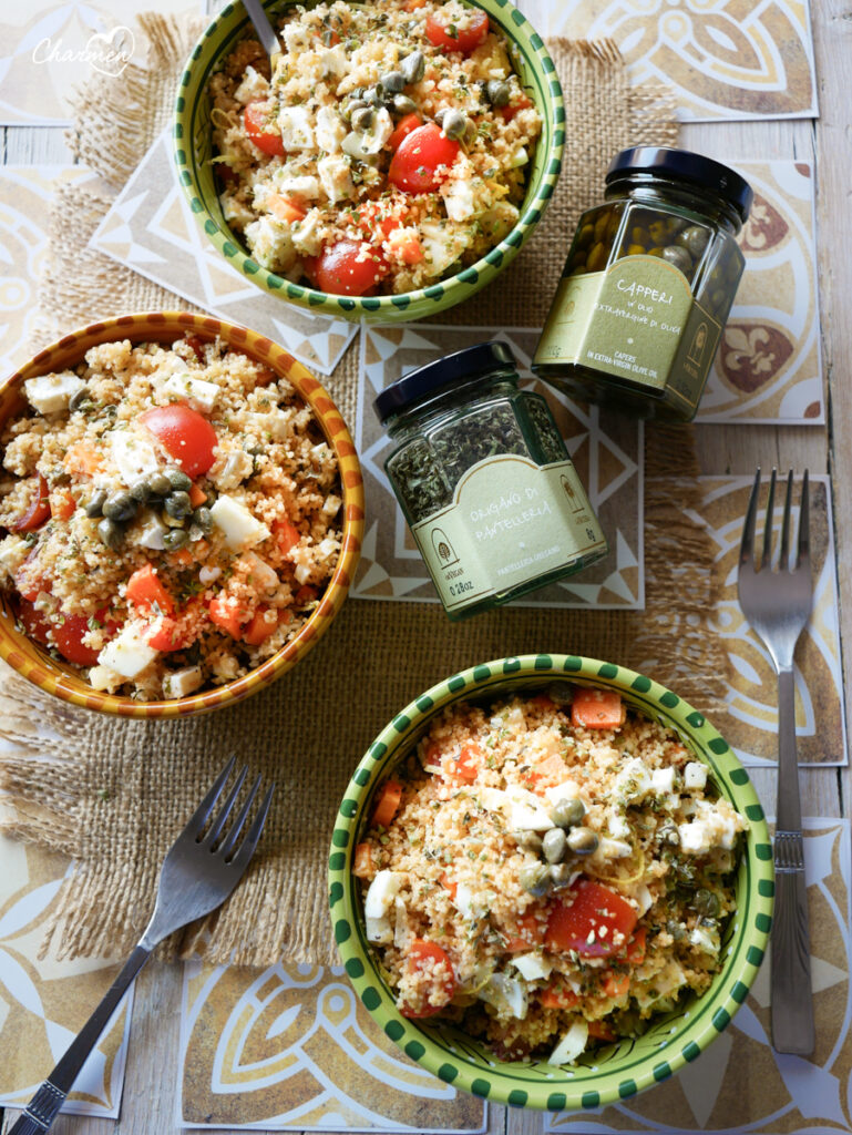 Insalata di cous cous al profumo di Sicilia